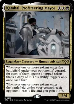 Kambal, Profiteering Mayor Non-Foil Outlaws of Thunder Junction 211 NM MTG - Image 1