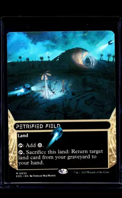 2025 MTG Magic The Gathering EOS Stellar Sights Borderless #32 Petrified Field - Image 1