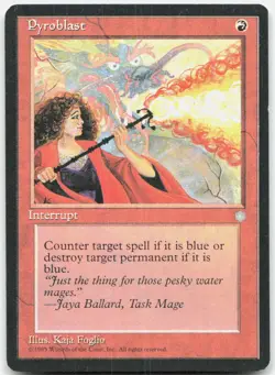 Pyroblast 213 Moderately Played Ice Age Common Magic: The Gathering - Image 1