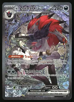 N'S ZOROARK EX 286/217 ASCENDED HEROES POKEMON HOLO NM/M - Image 1