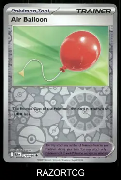 AIR BALLOON 079/086 UC BLACK BOLT POKEMON REVERSE HOLO NM/M - Image 1