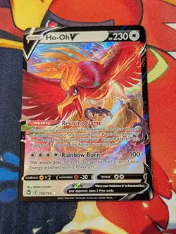 Ho-Oh V 140/195 Holo V Rare Silver Tempest Holo NM - Image 1