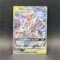 Pokemon TCG Mewtwo & Mew GX SM191 SM Black Star Promos TAG TEAM Holo EN 270 - Image 1