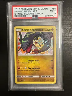 2017 Pokemon Sun & Moon Shining Legends Shining Rayquaza PSA 9 #56 - Image 1