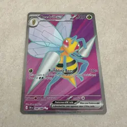 Pokemon TCG Beedrill ex 098/086 Chaos Rising Ultra Rare Holo EN NM - Image 1