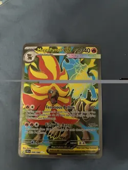 Mega Pyroar ex 099/086 Me04: Chaos Rising Holo Pokemon TCG - Image 1