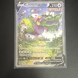 2021 POKEMON SW & SH CHILLING REIGN #185/198 TORNADUS V ALTERNATE FULL ART - Image 1