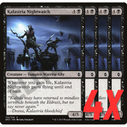 MTG Kalastria Nightwatch (Battle for Zendikar) 115/274 (NEAR MINT) (4X) - Image 1