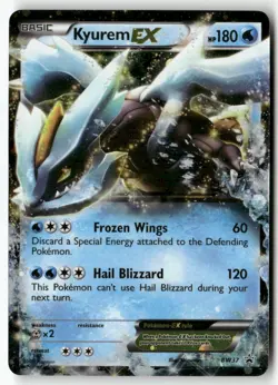 Kyurem EX BW37 Holo Promo Black And White Promo Pokemon Lightly Played - Image 1
