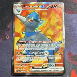 Pokemon TCG Rampardos EX 100/084 Pitch Black Holo Ultra Rare Stage 2 ENG - Image 1