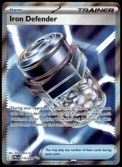 Iron Defender 110/084 Ultra Rare Pitch Black Pokemon Holo Near Mint - Image 1