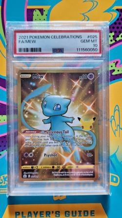 2021 POKEMON CELEBRATIONS CLASSIC COLLECTION #025/025 FA MEW PSA 10 - Image 1