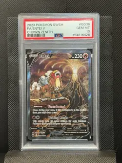 2023 Pokemon Crown Zenith - ENTEI V #GG36/GG70 Full Art Holo PSA 10 - Image 4