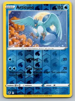Articuno 036/195 Rare Silver Tempest Pokemon Reverse Holo Near Mint - Image 1