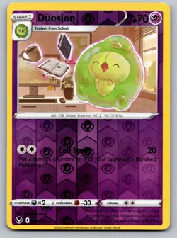 Duosion 077/195 Uncommon Silver Tempest Pokemon Reverse Holo Near Mint - Image 1