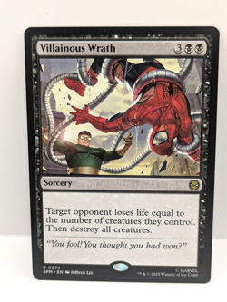 MTG Spiderman - Villainous Wrath - Rare - Sorcery - SPG 074 - - Image 1