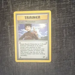 Pokemon TCG Brock's Protection Trainer Gym Challenge Rare 101/132 - Image 1