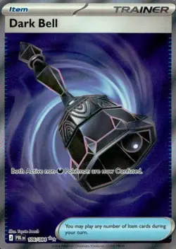 Dark Bell 106/084 Ultra Rare Pitch Black Pokemon Holo NM - Image 1