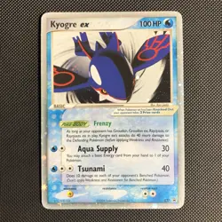 Pokemon TCG - Kyogre ex 037 LP Holo Collectors Tin Promo - Image 1