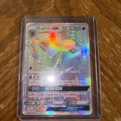Espeon GX #152/149 Rainbow Rare Pokemon Sun and Moon Set Ungraded - Image 3