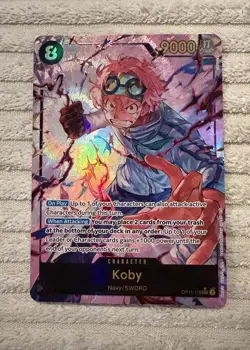 Koby OP11-119 Secret Rare SEC Alt Art Foil EN A Fist of Divine Speed One Piece - Image 1