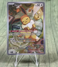 Pokemon TCG Eevee 173 Prismatic Evolutions Pokemon Center Stamped Promo - Image 1