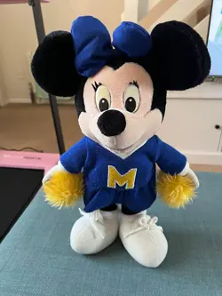 Cheerleader Minnie Mouse from Disney World Plush Vintage 15" - Image 1