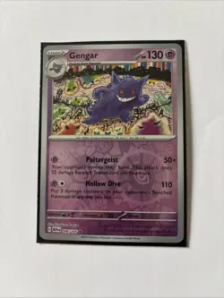 Pokemon Gengar Reverse Holo Card 094/165 Scarlet & Violet 151 Series - Image 1