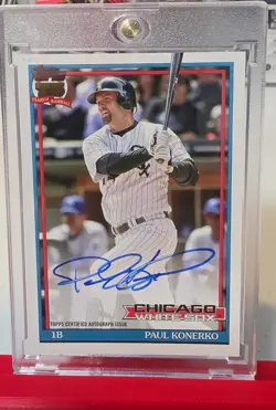2026 Topps Series 1 1991 Topps Baseball Autographs Paul Konerko On Card Auto - Image 1