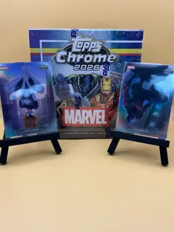 Topps 2026 Topps Chrome Marvel Sealed Trading Card Box with (additional cards) - Image 1