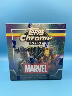Topps 2026 Topps Chrome Marvel Sealed Trading Card Box with (additional cards) - Image 2