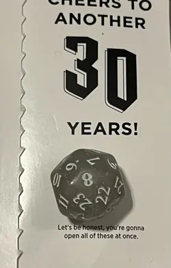 MTG Secret Lair 30th Anniversary Countdown D30 Spindown Counter Die 30 sided x1 - Image 3
