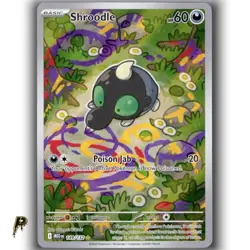 Pokemon Mega Evolution Shroodle 149/132 Illustration Rare Holo Card NM - Image 1
