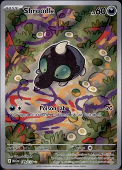 Shroodle #149/132 Illustration Rare Mega Evolution Pokemon 2025 NM - Image 1