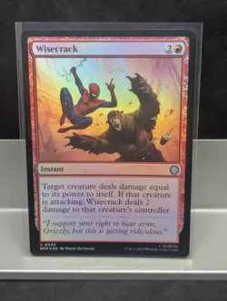 Wisecrack FOIL X1 NM Marvel's Spider Man MTG - Image 1