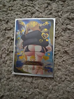 Cynthia Pokemon Goddess Story Anime Waifu Card Swimsuit Foil Card - Image 1