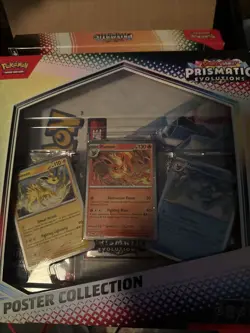 Pokemon TCG Scarlet & Violet Prismatic Evolutions Poster Collection Box - Sealed - Image 1