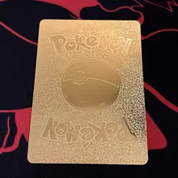 Pokemon Pikachu VMAX 044/185 Vivid Voltage Ultra Rare Gold Metal 310 HP Fan Art - Image 2