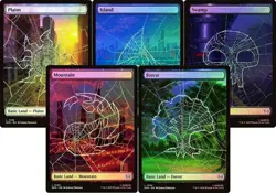 Foil Land Set (Full Art) [Marvel's Spider-Man] MTG - Image 1