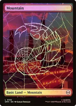 Foil Land Set (Full Art) [Marvel's Spider-Man] MTG - Image 5