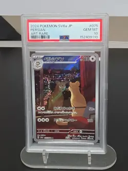2024 Pokemon SV6a Japanese Persian Art Rare 075/064 GEM MT 10 - Image 1