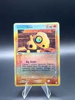 Team Magma's Aron Pokemon TCG 59/95 Reverse Holo - Image 1
