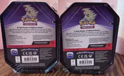 Pokemon TCG Triple Whammy Tin Tyranitar Sealed Lot of 2 Booster Boxes 2024 - Image 2