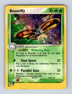 Beautifly 2/109 Holo Rare Ex Ruby & Sapphire Pokemon 2274 - Image 1