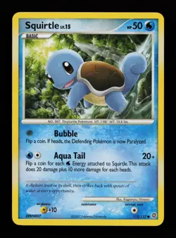 Squirtle 112/132 Common Secret Wonders Pokemon Cards - Image 1