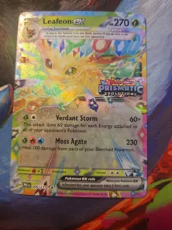 POKEMON Leafeon ex - 006/131 (Prismatic Evolutions Stamp) NM Holo - Image 1