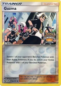 Guzma (Regional Championships) 115A/147 League & Championship Cards Rev Holo NM - Image 2