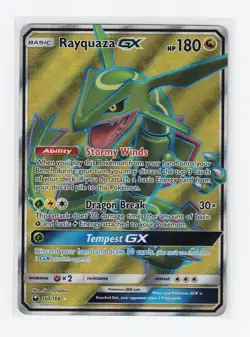 Pokemon Rayquaza GX 160/168 Celestial Storm Full Art Holo Ultra Rare NM/LP - Image 1