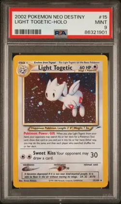 Light Togetic PSA 9 - 15/105 - Holo - 2002 Neo Destiny - Pokemon - Image 1