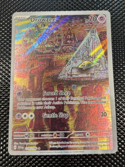 Pokemon Drowzee 210/198 Illustration Rare Full Art Holo SV01 Card - Image 1